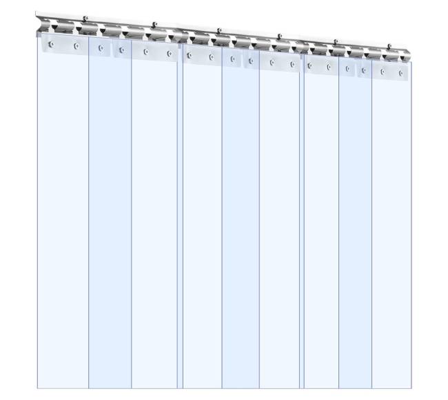 PVC juostų užuolaida 97 x 213 cm šaldikliui0