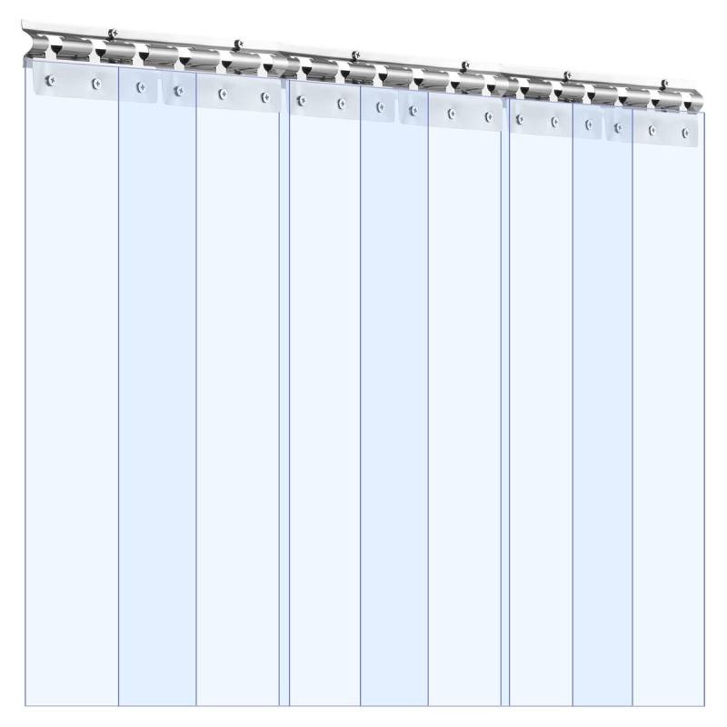 PVC juostų užuolaida 97 x 213 cm šaldikliui0