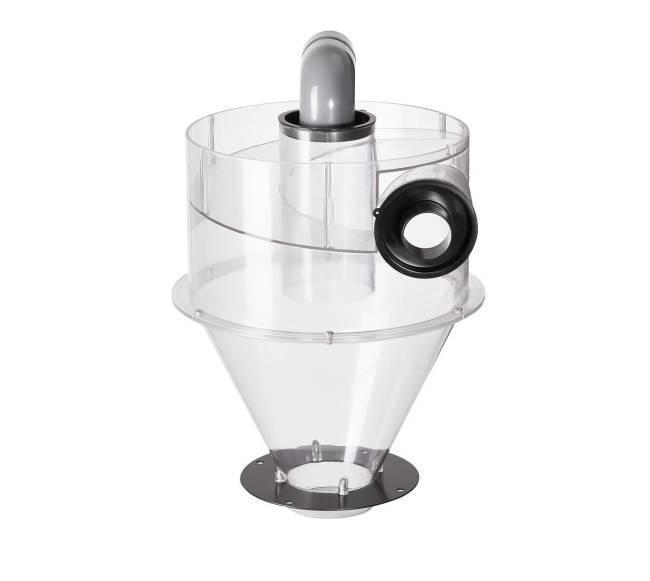 Cikloninis dulkių separatorius 4" 18.9-37.85L talpai0