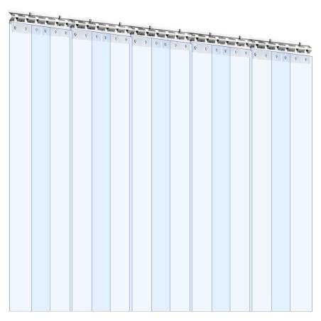 PVC juostų užuolaida šaldytuvo durims 152x213 cm0