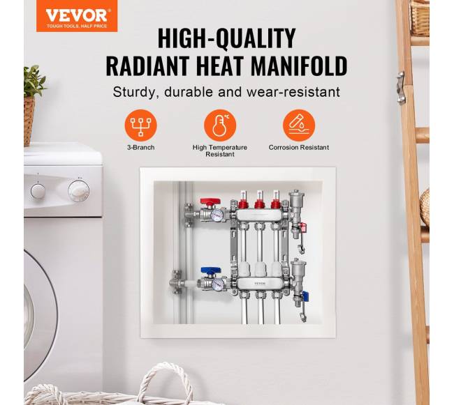 trijų šakų šildymo kolektorius grindų šildymui1