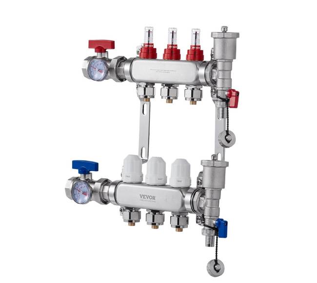 trijų šakų šildymo kolektorius grindų šildymui10
