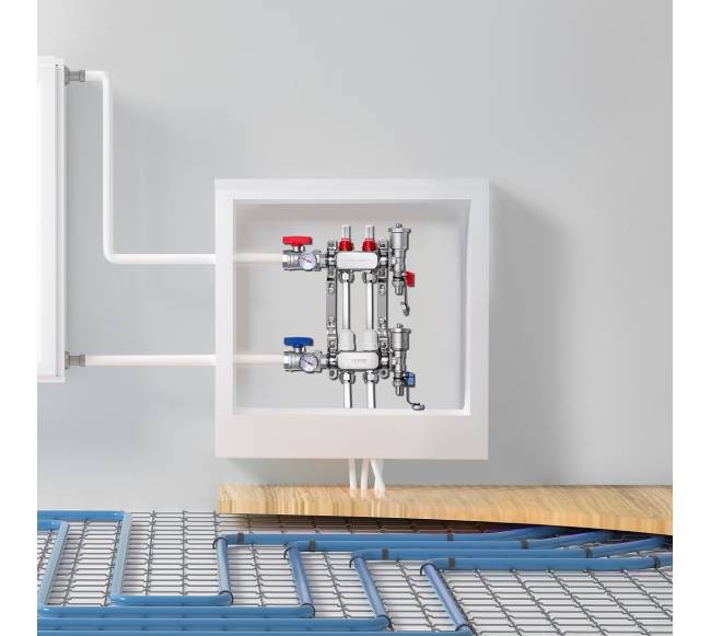 2-jungčių grindų šildymo kolektorius (PEX)7