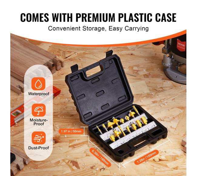 15 dalių grąžtų rinkinys su dėklu4