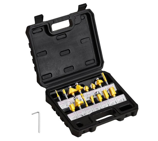 15 dalių grąžtų rinkinys su dėklu8