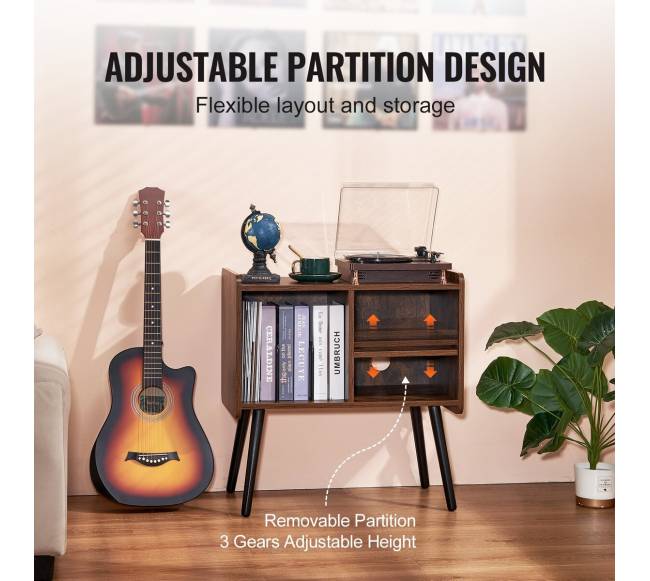 Dviejų lygių plokštelių stovas su lentynomis2