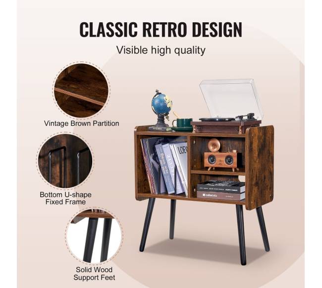 Dviejų lygių plokštelių stovas su lentynomis4