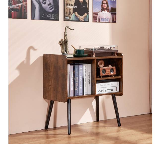 Dviejų lygių plokštelių stovas su lentynomis7