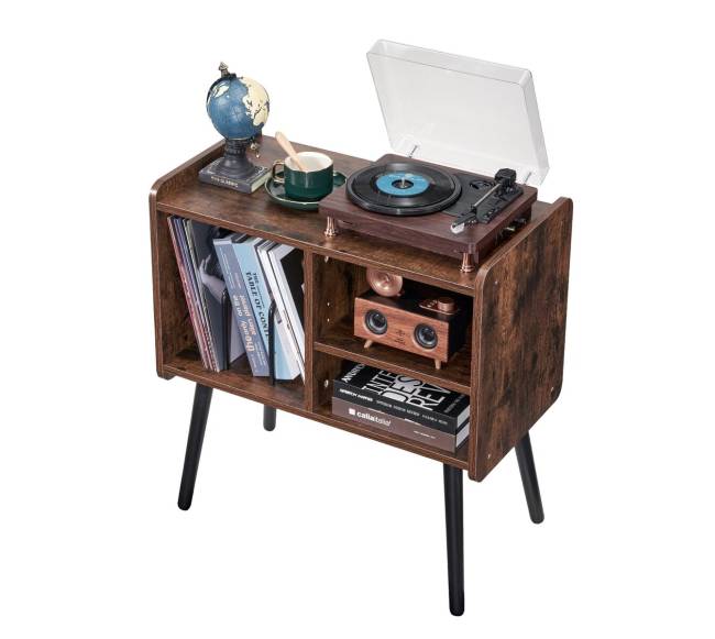 Dviejų lygių plokštelių stovas su lentynomis10