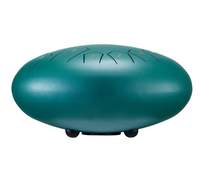 Plieninis liežuvinis būgnas 12 in 13 natų C pagrindinis žalias10