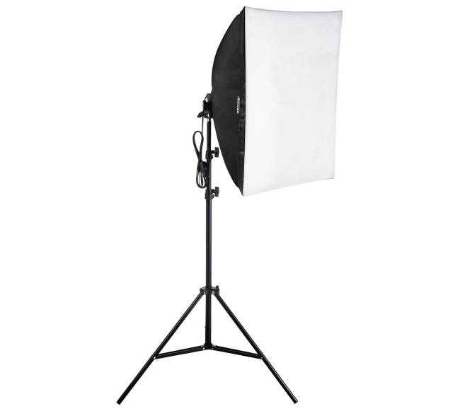 softbox apšvietimo komplektas su reguliuojamu stovu0