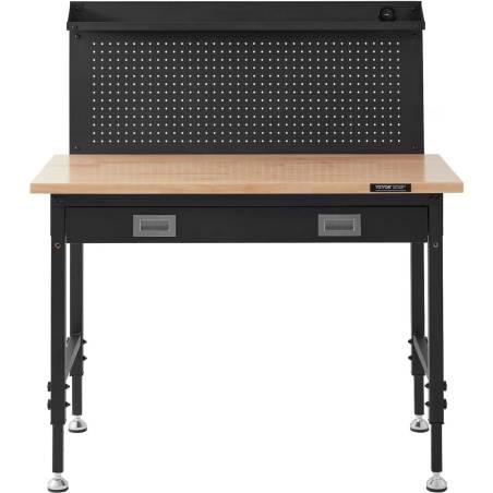 Daugiafunkcinis medinis darbastalis 121x61 cm su elektros lizdais0