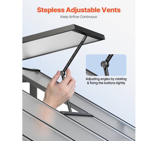 Polikarbonatinis šiltnamis 236 x 346 cm sodui3