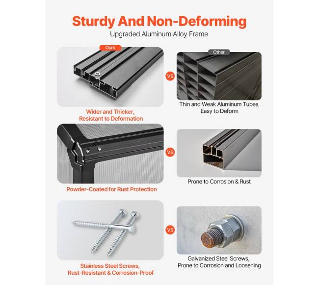 Polikarbonatinis šiltnamis 236 x 346 cm sodui6
