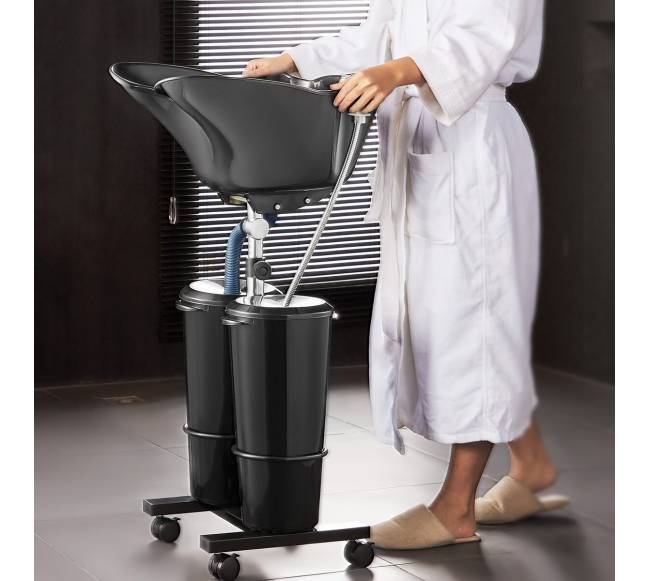 Nešiojama plovyklos kriauklė su nuotėkų žarna7