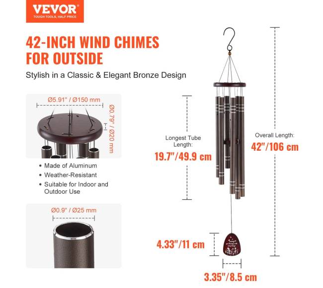 Lauko varpeliai 1067 mm aliuminio1