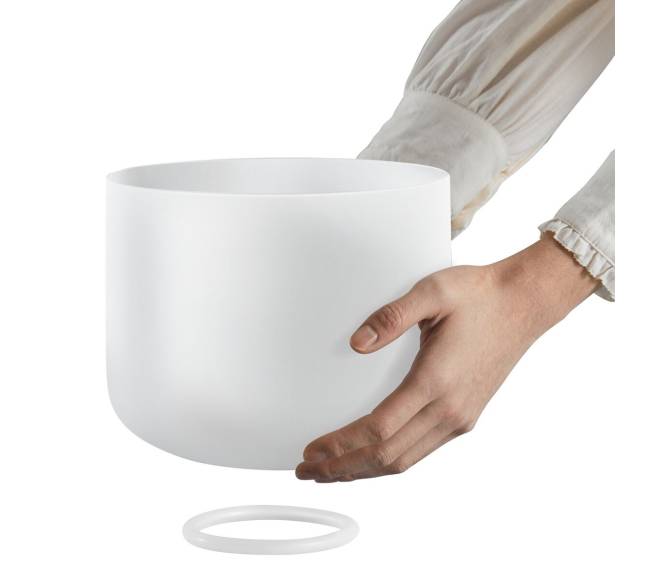 Kristalinė dainuojanti širdies čakros dubenė 20 cm0