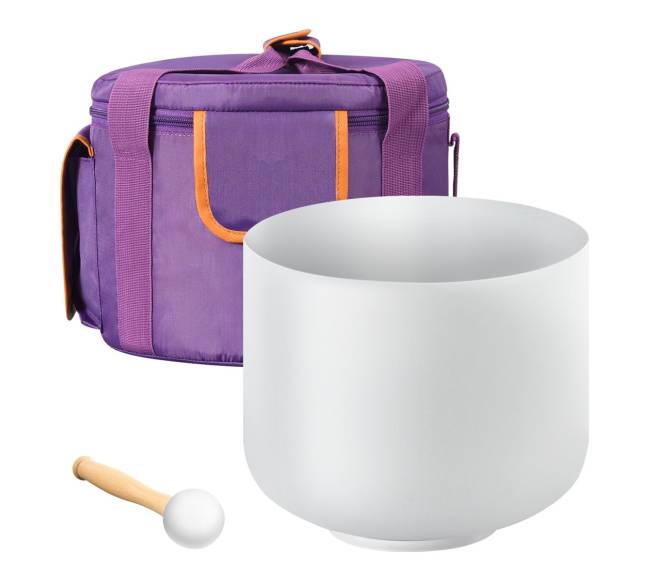 Kristalinė dainuojanti širdies čakros dubenė 20 cm10