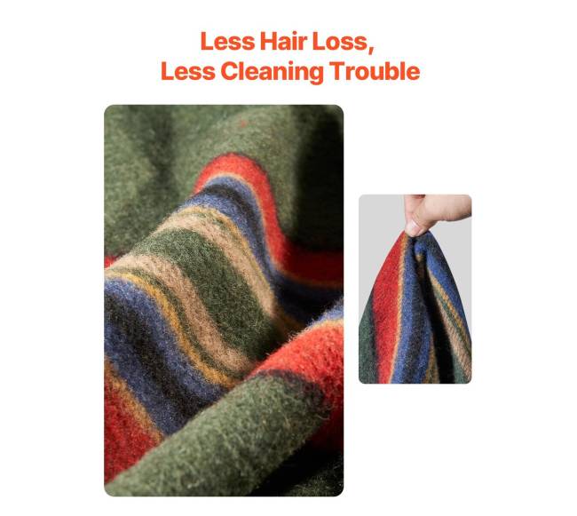 Vilnos antklodė stovyklavimui 162 x 223 cm2