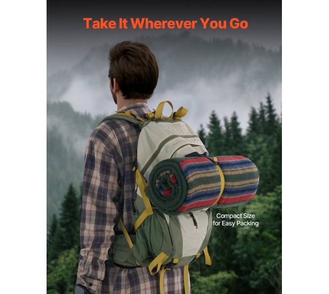 Vilnos antklodė stovyklavimui 162 x 223 cm5