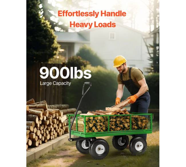 Plieninis sodo vežimėlis 408 kg talpos1