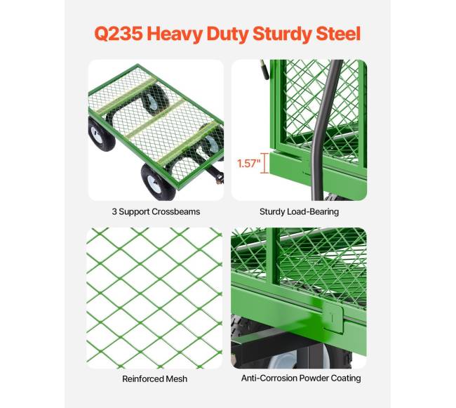 Plieninis sodo vežimėlis 408 kg talpos3