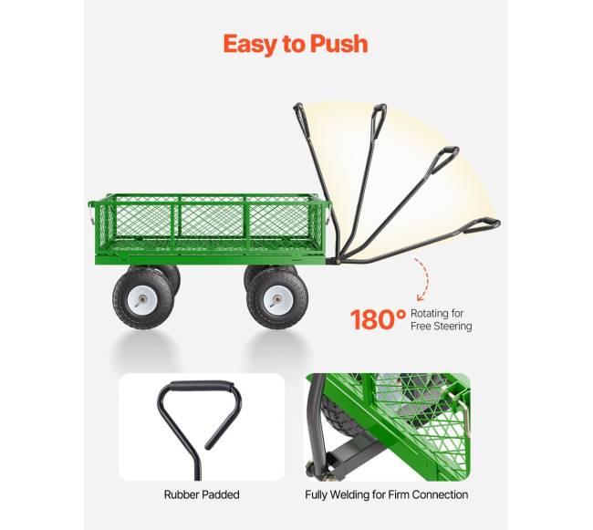 Plieninis sodo vežimėlis 408 kg talpos5