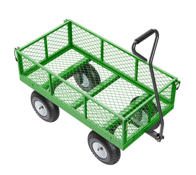 Plieninis sodo vežimėlis 408 kg talpos9