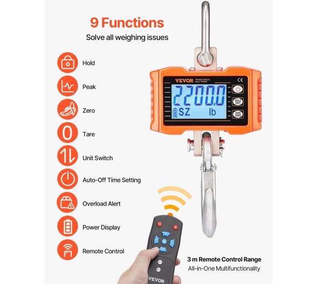 Skaitmeninės kraninės svarstyklės 1000 kg4