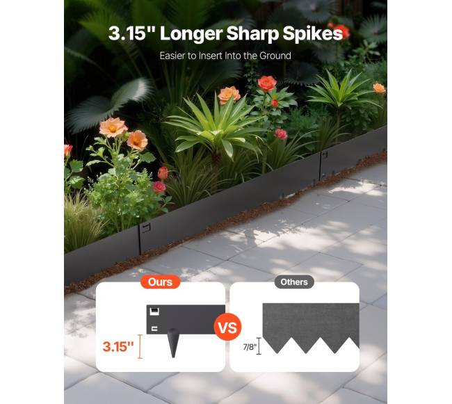 Plieno kraštovaizdžio atskirtuvai 5 vnt 99 x 7,6 cm1