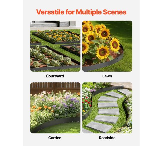 Plieno kraštovaizdžio atskirtuvai 5 vnt 99 x 7,6 cm5