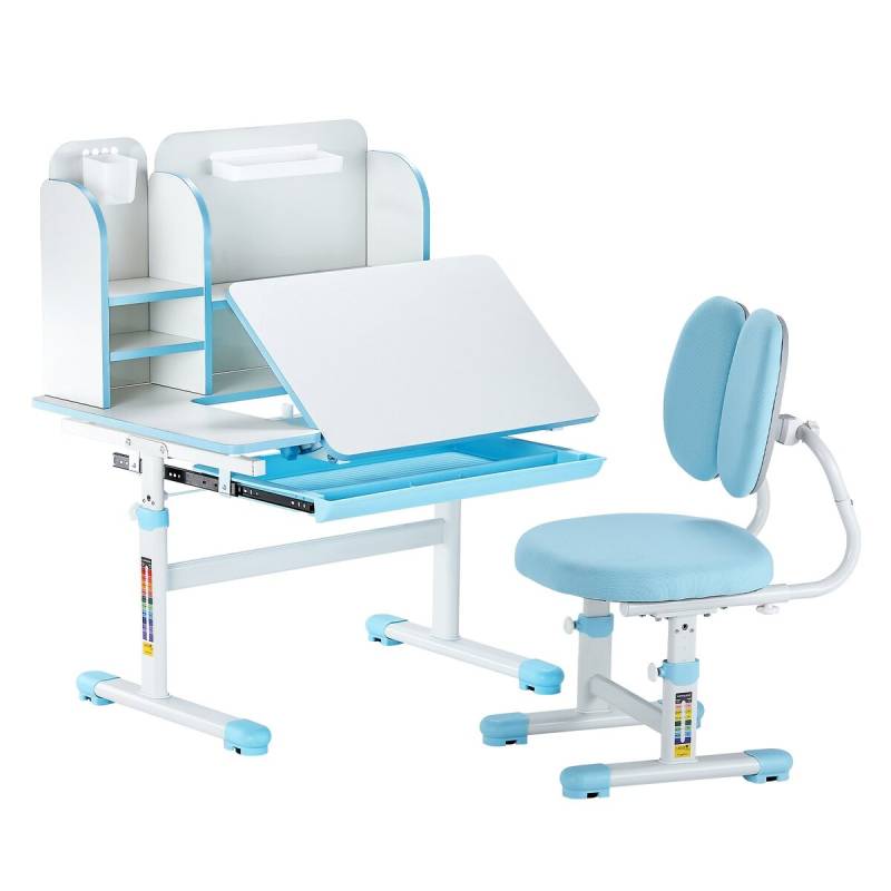 Vaikiškas rašomasis stalas su kėde ir lentyna0