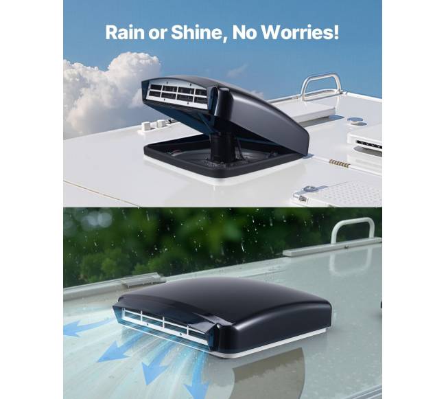 Stogo ventiliatorius kemperiams su lietaus danga4