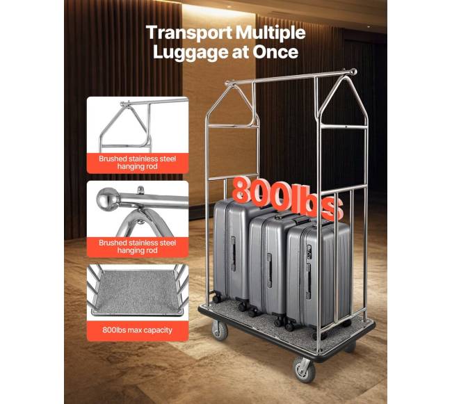 Viešbučio bagažo vežimėlis 362 kg1