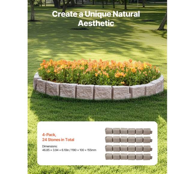 Dirbtinė akmenų kraštovaizdžio apvija 119 x 10 cm1