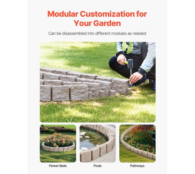 Dirbtinė akmenų kraštovaizdžio apvija 119 x 10 cm2