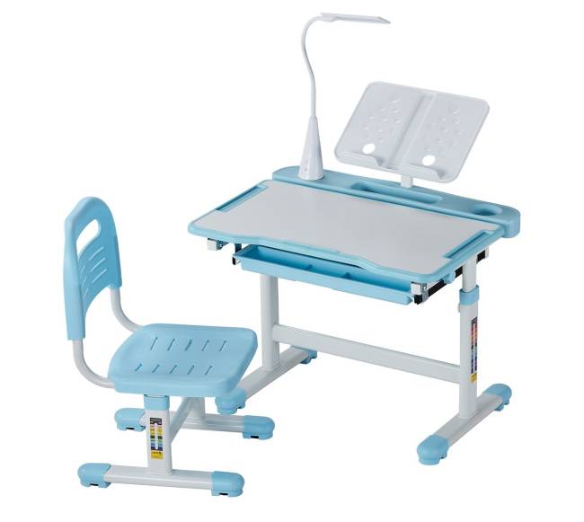 Vaikų kėdės ir stalo rinkinys su lempa10