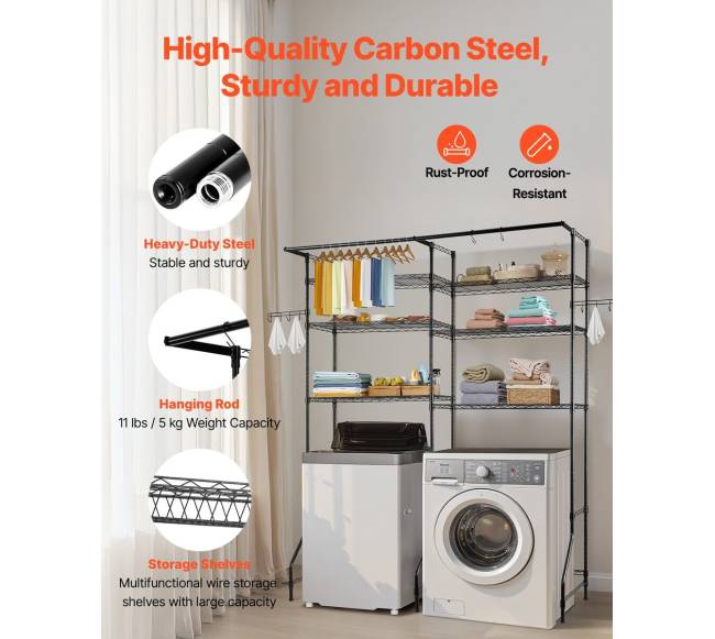 Skalbimo mašinos ir džiovyklės lentyna5