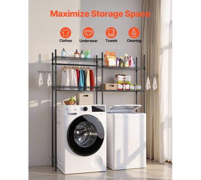 Skalbimo ir džiovinimo mašinos lentyna, 4 lentynos2