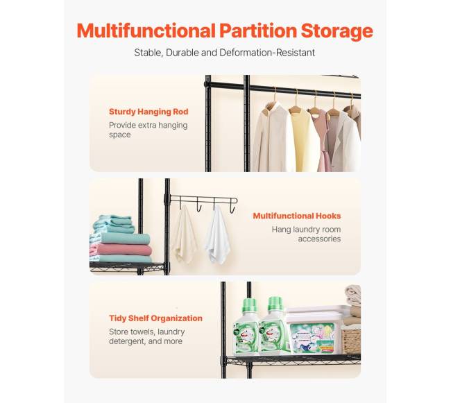 Skalbimo ir džiovinimo mašinos lentyna, 4 lentynos4