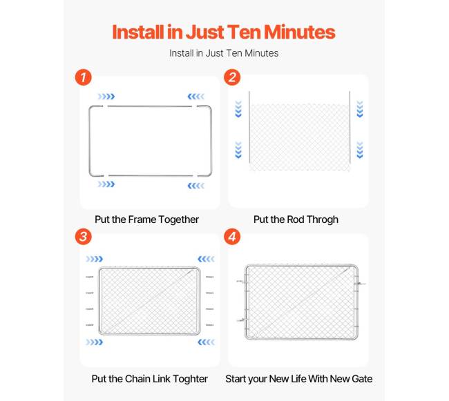 Tinklinė tvoros vartai sodui 183 x 183 cm2