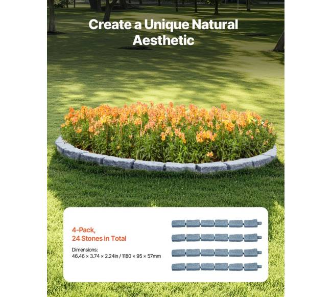 Dirbtinis akmens kraštas sodo takeliams1