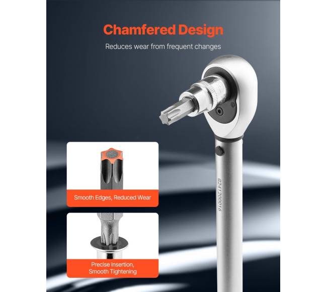 107 dalių bitų rinkinys SAE ir metrinių matmenų3