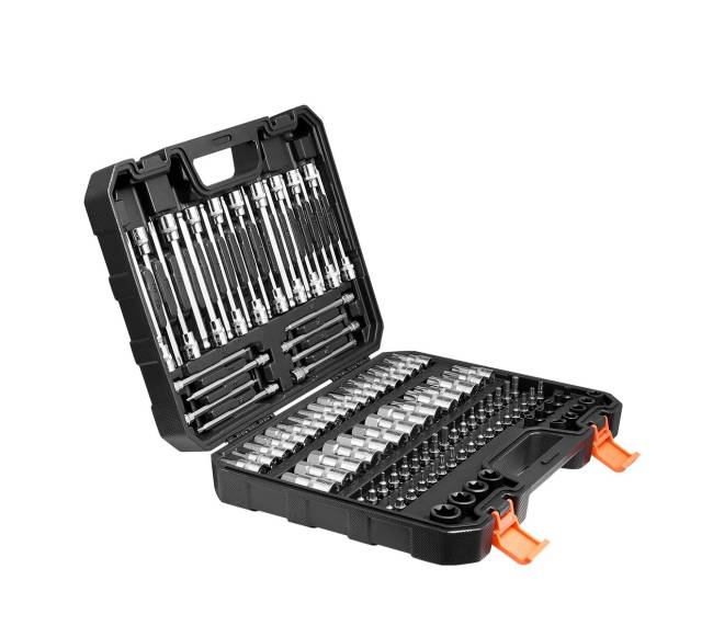 107 dalių bitų rinkinys SAE ir metrinių matmenų9