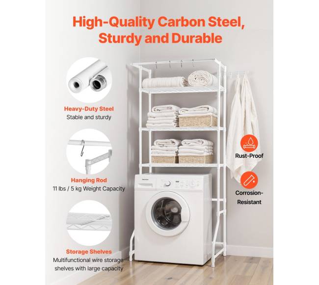 Viršutinė skalbimo turėklų lentyna5