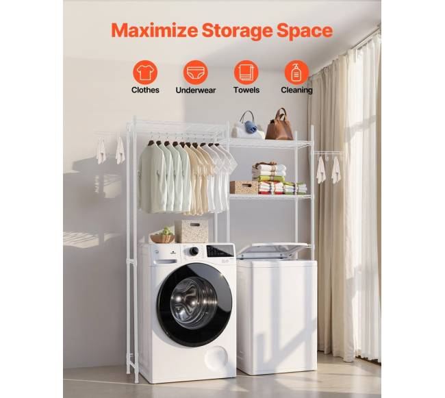 Balta skalbyklės ir džiovyklės lentyna2