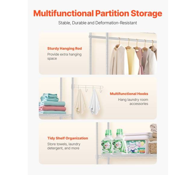 Skalbimo mašinos lentyna su 6 aukštais4