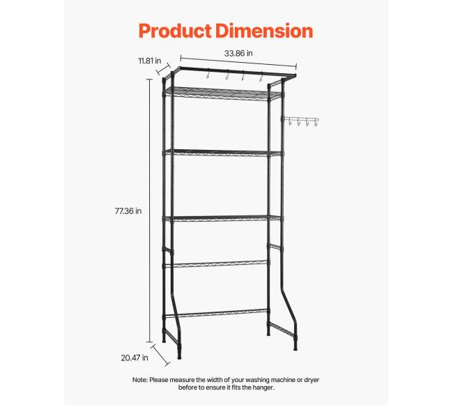 Sandėliavimo lentyna virš skalbyklės džiovyklės1
