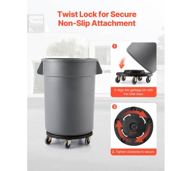 roto šiukšliadėžių vežimėlis 20-55 galonų2