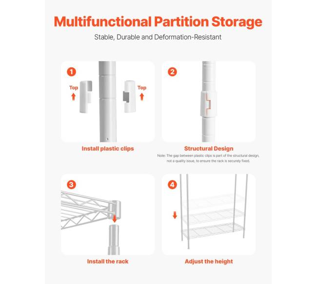 Virš skalbyklos ir džiovyklos lentyna su 4 lentynomis6